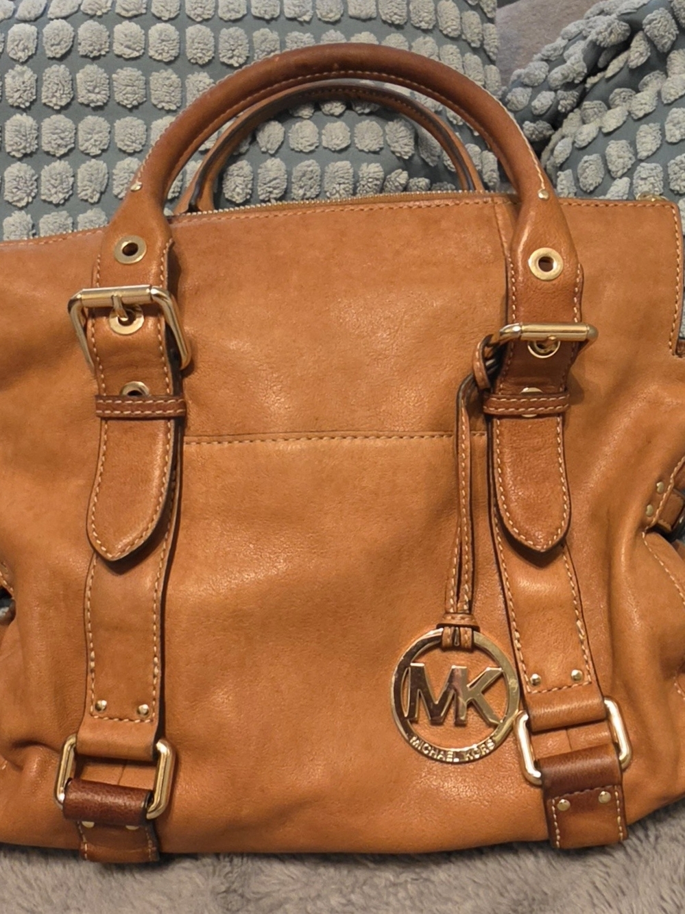 Michael Kors Tan Leather Satchel Bag